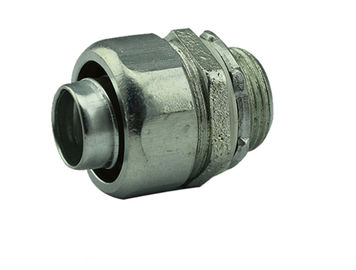品質  Zinc Plated Malleable Iron Fittings 2 Liquid Tight Connector Compact Design 工場